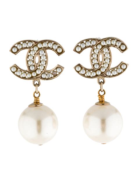 women's chanel cc earrings|chanel cc earrings original.